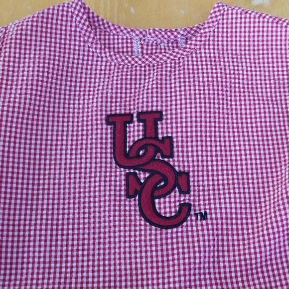3 piece USC (South Carolina) gingham outfit - Picture 1 of 5